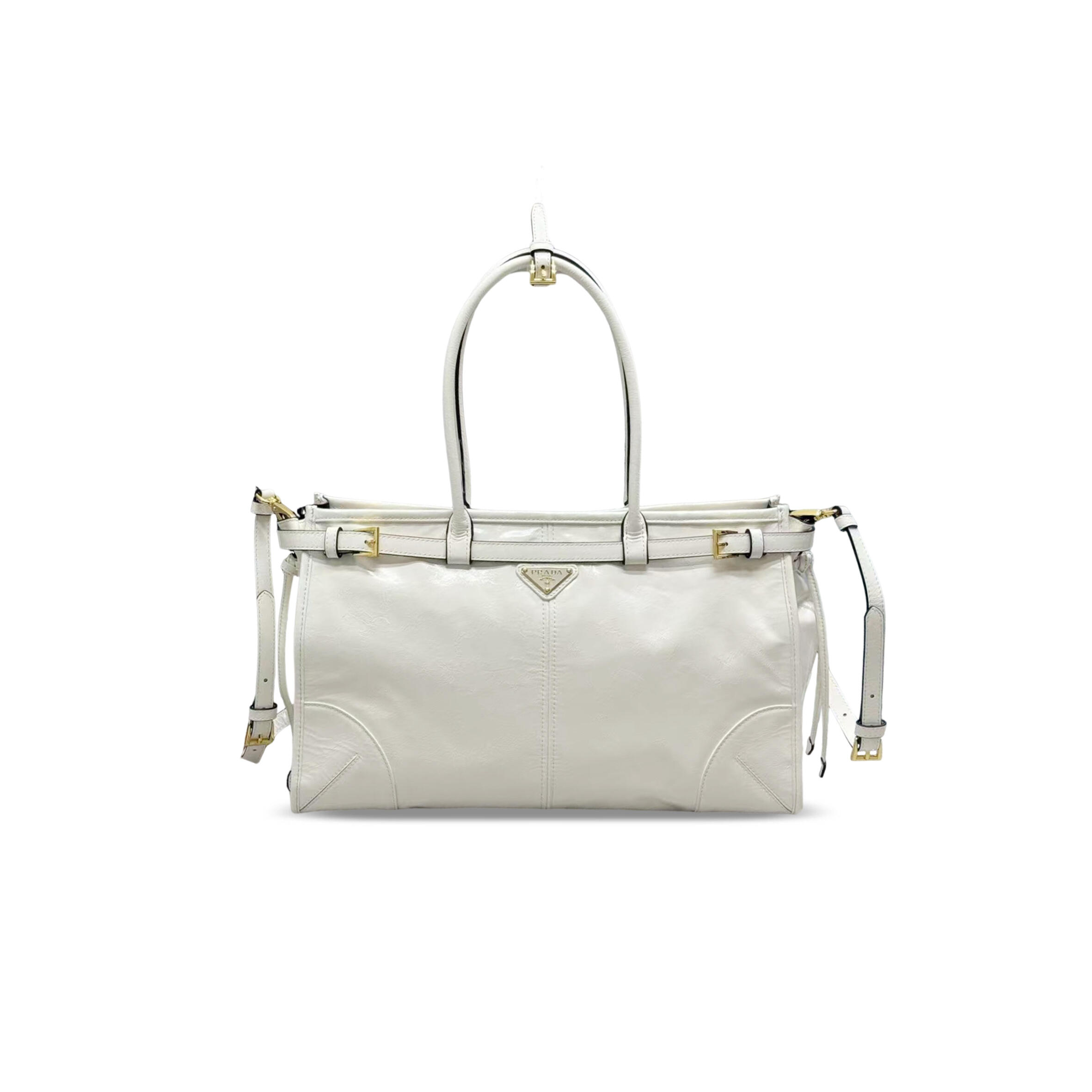 PRADA BONNIE LARGE LEATHER HANDBAG 1BA433 (38*24*12cm) PRADA BONNIE LARGE LEATHER HANDBAG 1BA433 (38*24*12cm)